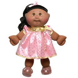 Cabbage Patch Kids Baby Doll Brown Curly Hair Target