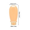 Unique Bargains Portable Hair Brush W/ Strap Silicone Pump Bottle 1 Pc - 4 of 4