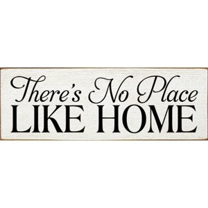 Slickblue No Place Like Home Sign, 3.5x10 Rustic Pine Wood Plaque, Multiple Color Options, Hanging or Shelf - 1 of 3