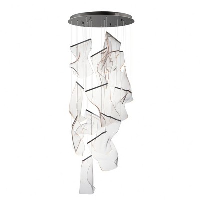 ET2 Lighting Rinkle 14 - Light Pendant in  Brushed Gunmetal