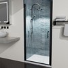 Semi-Frameless Sliding Shower Door With Clear Glass, 36in.-37-3/8in.x72in Clear Glass Sliding Shower Door For Home Hotel Bathroom - 3 of 4
