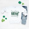 Simply Sage Market Women's Graphic Sweatshirt Lucky Clover Checkered - 2 of 4