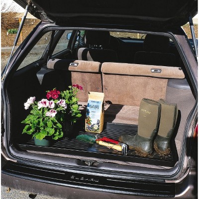 Gardeners Supply Company Jumbo Boot Tray | Multi-Purpose All Weather Waterproof Indoor and Outdoor Shoes Mat made with 100% Recycled Plastic | 43-1/4" L x 21-2/3" W - 2" Deep - Black - Black