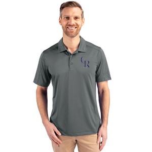 Colorado Rockies Cutter & Buck Prospect Eco Textured Stretch Recycled Mens Short Sleeve Polo - 1 of 1