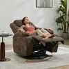 360¡ã Swivel Rocking Recliner Chair, Manual Fabric Nursery Recliner Glider with with Massage and Heating - 2 of 4