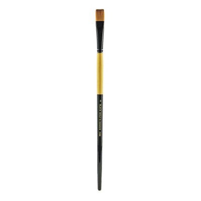 Dynasty Black Gold Series Long Handled Synthetic Bright Brushes, Series 1526