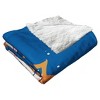 50"x60" MLB New York Mets Mascot 2 Layer Silk Touch Faux Shearling Throw Blanket - 2 of 4