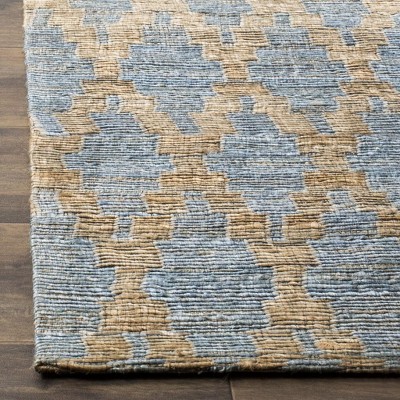 Cape Light Breeze 4' x 6' Light Blue Handwoven Cotton Area Rug