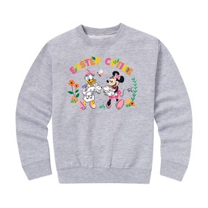 Boys' - Disney - Easter Cuties Graphic Long Sleeve Fleece Sweatshirt - 1 of 4