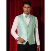 Lars Amadeus Men's Sparkly Formal Party Sleeveless Glitter Vest - 2 of 4