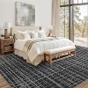 Washable Modern Striped Area Rug with Non-Slip Backing, Stain Resistant, Low Pile Soft Touch Carpet, Folding Floor Cover for Bedroom and Apartment. - 3 of 4