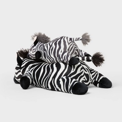 Детские мягкие игрушки Pillowfort Zebra and Baby Weighted Plush Kids' Throw Pillow Black/White — фото 3
