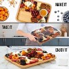 Attop Build-A-Board Bamboo Cutting Board with Single Storage Compartment, Clear Locking Lid, Black Handles - 4 of 4