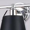 Vaxcel Barrington 3 - Light Vanity in  Matte Black/Chrome - 4 of 4
