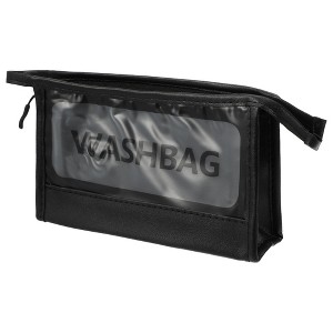 Unique Bargains Clear Letter Makeup Bags 1 Pc - 1 of 4