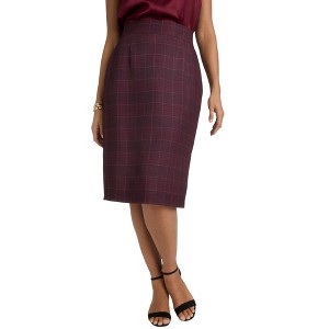 Jessica London Women's Plus Size Tummy Control Bi-Stretch Pencil Skirt - 1 of 4