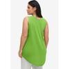 ellos Plus Size Tank Tunic With Inverted Pleat - 3 of 3
