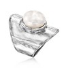 Ross-Simons 12-12.5mm Cultured Pearl Hammered Ring in Sterling Silver - 3 of 4