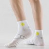 Anna-Kaci Men's Breathable Athletic Ankle Socks 6pk - White - 2 of 4