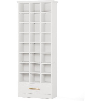 Tribesigns 71" Tall 9-Tier Shoe Storage Cabinet with 24 Cubbies and 1 Drawer