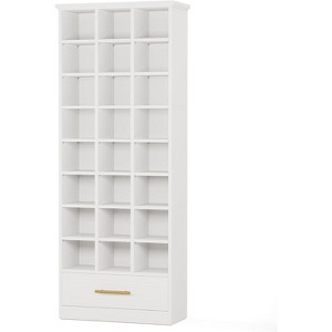 Tribesigns 71" Tall 9-Tier Shoe Storage Cabinet with 24 Cubbies and 1 Drawer - 1 of 4