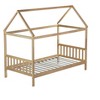 NicBex Twin Size Wooden Platform Bed, House Shaped Bed Frame with Headboard and Footboard for Boy and Girl, Easy Assembly - 3 of 4