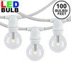 Novelty Lights 100 Feet Heavy Duty Light Strings and Sets with 100 In-Line E12 Sockets, White Wire PVC Stringer, 12" Spacing, Non-Connectable - 2 of 4