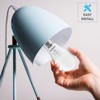Luxrite A19 LED Light Bulb 60 Watt Equivalent, CRI90, 5CCT 2700K 3000K 3500K 4000K 5000K, Dimmable, 800LM, 9W, E26 Base, ETL Listed 4 Pack - 4 of 4