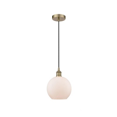 Athens - 1 Light Cord Hung Mini Pendant In Industrial Style-10.75 Inches Tall and 8 Inches Wide