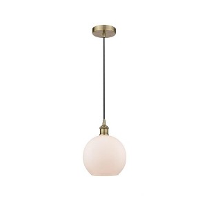 Athens - 1 Light Cord Hung Mini Pendant In Industrial Style-10.75 Inches Tall and 8 Inches Wide - 1 of 1