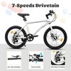 CAVINAS 20 Inch Kids Bike with Steel Frame, 7-Speed Toddler Bicycle with Dual Disc Brakes, 20x1.75 Inch Tires Road Bike for Boys and Girls - 3 of 4