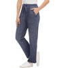 Collections Etc Cozy Heathered Knit Pull-On Drawstring Pants - 4 of 4