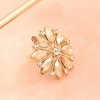 SOHI Women's Pink Marquise Flower Cocktail Ring - 2 of 3