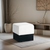 Meridian Furniture,Havre Velour Fur Fabric Ottoman/Stool - 2 of 4