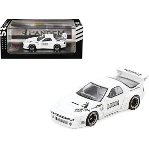 Mazda RX7 (FC3S) "Pandem Aero" Widebody Kit White with Graphics 1/64 Diecast Model Car by Inno Models - 1 of 4