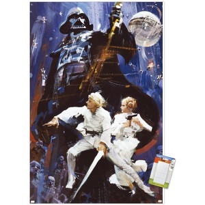Trends International Star Wars: A New Hope - Illustrated One Sheet Unframed Wall Poster Prints - 1 of 4