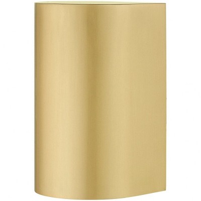 Satin Gold Handcrafted Steel Outdoor Wall Sconce