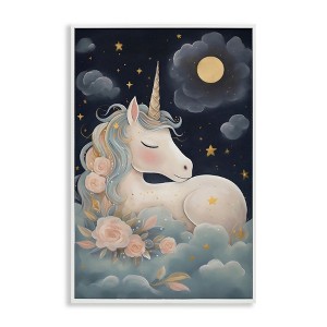 Stupell Industries Unicorn Surrounded By Clouds Framed Giclee Art - 1 of 4