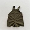 MyKids-USA New Arrival Summer Baby Kids Solid Color Cotton Overalls - 2 of 4