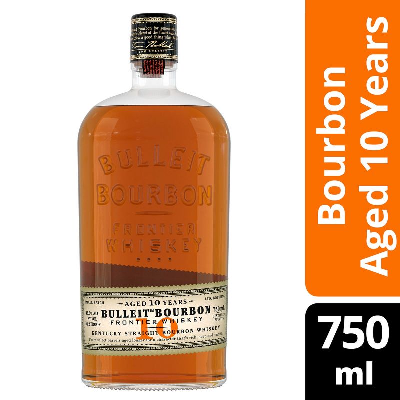 Bulleit 10yr Bourbon Whiskey - 750ml Bottle, 1 of 9
