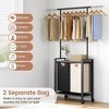 Garment Rack, Heavy Duty Clothes Rack for Hanging Clothes Capacity,Black or Brown - 2 of 4