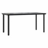 vidaXL Garden Dining Set Grey PE Rattan 4-seater UV-resistant materials - 4 of 4