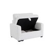 Living Room Sofa and seat with Storage Box ,for Bedroom, Office, Large-White - 2 of 4