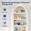72" Tall Arched Pantry Cabinet with Drawer, 5-Tier Kitchen Pantry Cabinet, Wooden Storage Cabinet for Dining Room, Kitchen, Living Room - 4 of 4