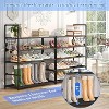 Simple Trending Shoe Rack Storage Holds 40 Pairs, Large Capacity Tall Shoe Organizer Shelf for Closet Entryway, Black - 4 of 4