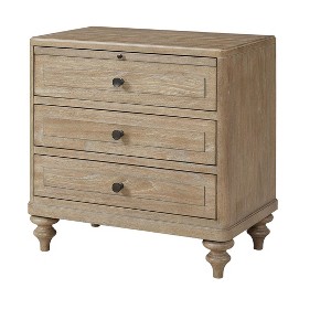 3 Drawer Nightstand With Sand Finish - 1 of 4