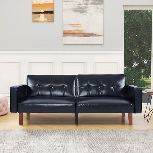 IULULU Sofa Bed, Convertible Memory Foam Futon  Couch for Living Room - 1 of 4