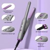 NEXPURE 1/2" Flat Iron Hair Straightener & Curler, 2 in 1 Ceramic Mini Straightener, Travel Iron, 30s Fast Heat Up, Purple - 4 of 4