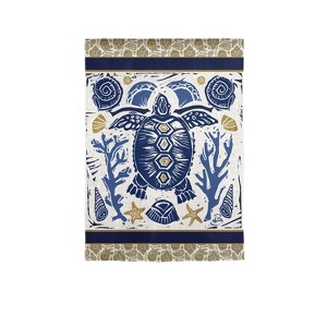 Evergreen Primitive Sea Garden Suede Flag 12.5 x 18 Inches Indoor Outdoor Decor - 1 of 1
