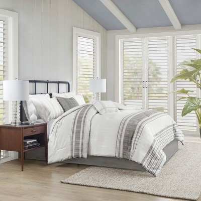Grungis 6 Piece Cotton Cal King Jacquard Bedding Comforter Sets,Comfort Sheets Set for Bedroom